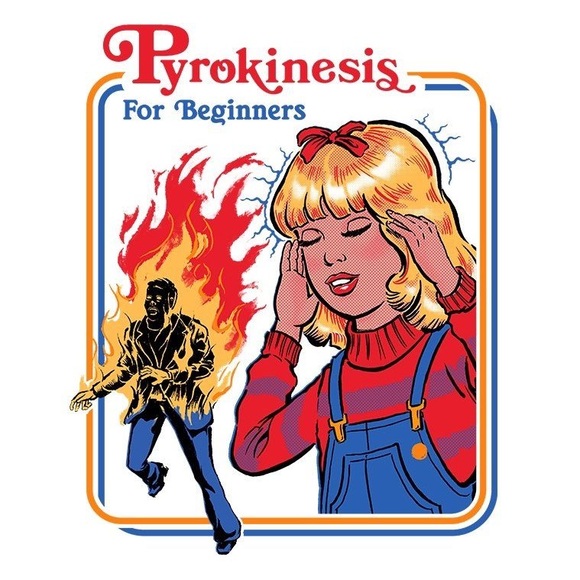 HP!✨ Pyrokinesis🔥 for beginners white hoodie - Picture 3 of 3